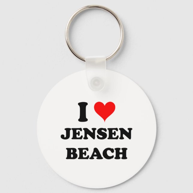I Kärlek Jensen Beach Florida Nyckelring (Framsida)