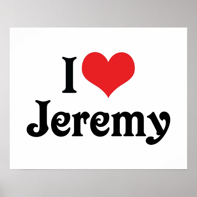 I Kärlek Jeremy Poster (Framsidan)
