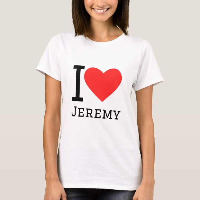 I kärlek jeremy t shirt (Framsida)