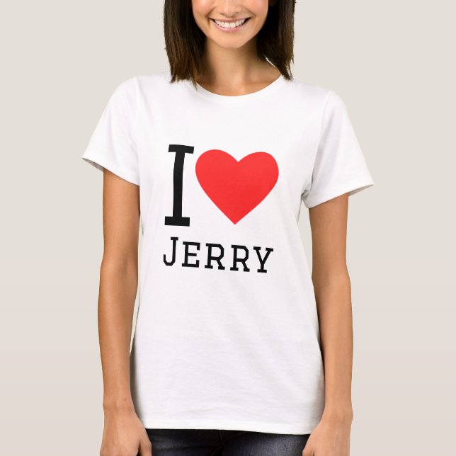 I kärlek jerry t shirt (Framsida)