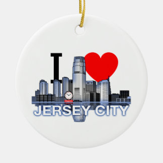 I Kärlek Jersey City Ornament