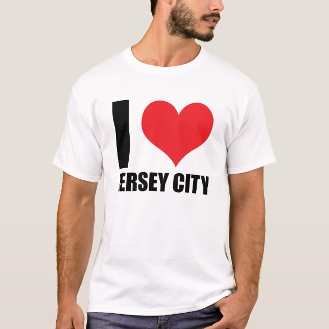 I kärlek Jersey City T Shirt (Framsida)