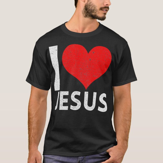 I Kärlek Jesus _1 T Shirt (Framsida)