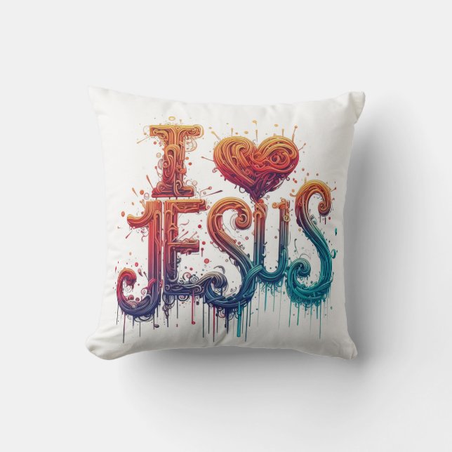 I Kärlek Jesus #3 Kudde (Framsida)