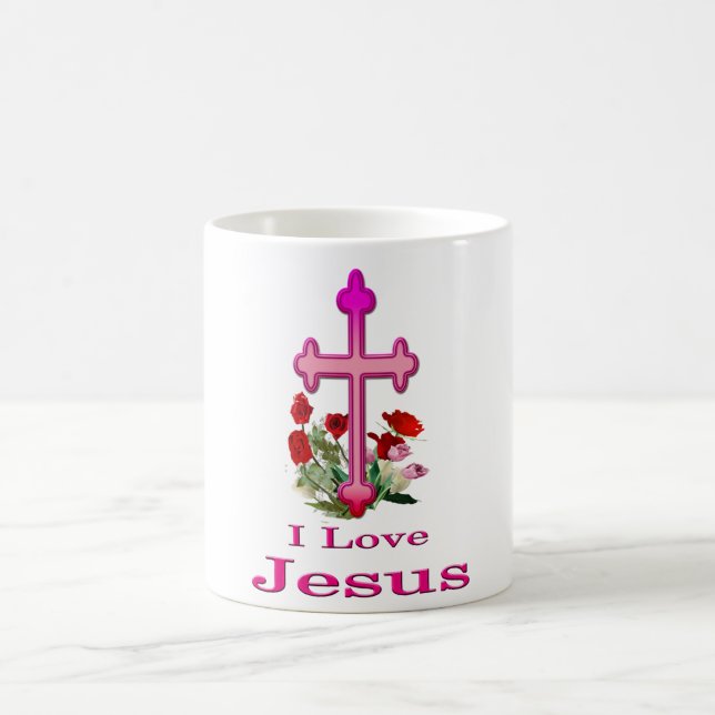 I kärlek Jesus design 2 Kaffemugg (Center)