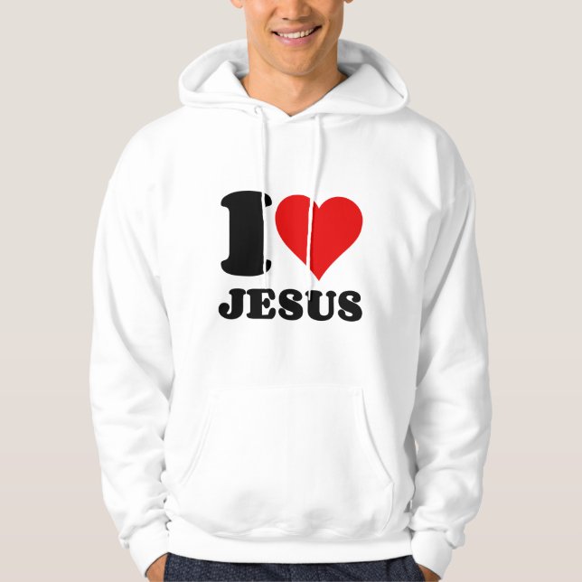 i kärlek jesus hoodie (Framsida)