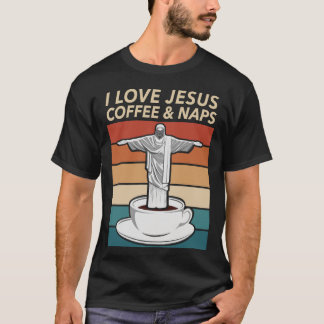 I Kärlek Jesus kaffe och Naps T Shirt