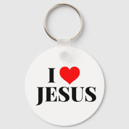 I Kärlek Jesus Keychain Nyckelring