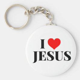 I Kärlek Jesus Keychain Nyckelring