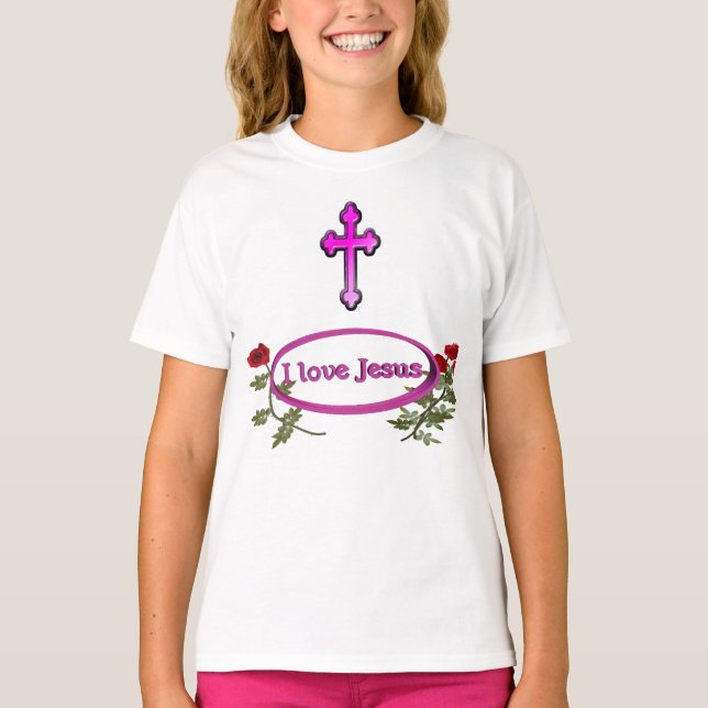 I kärlek Jesus kläder T Shirt (Framsida)