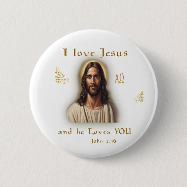 I kärlek Jesus Knapp (Framsida)