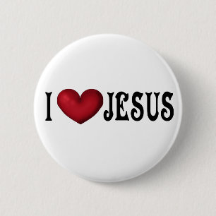 I Kärlek Jesus-knapp Knapp