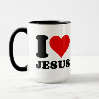 i kärlek Jesus, kristna citat Mugg