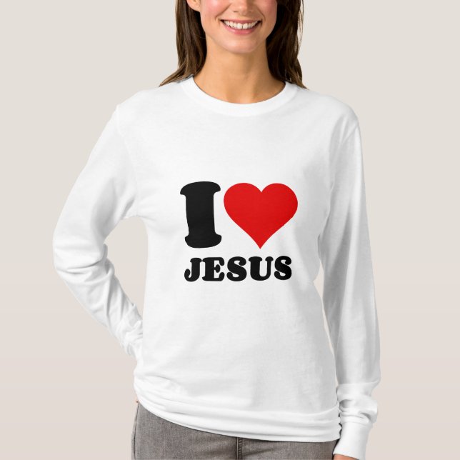 i kärlek Jesus, kristna citat T Shirt (Framsida)