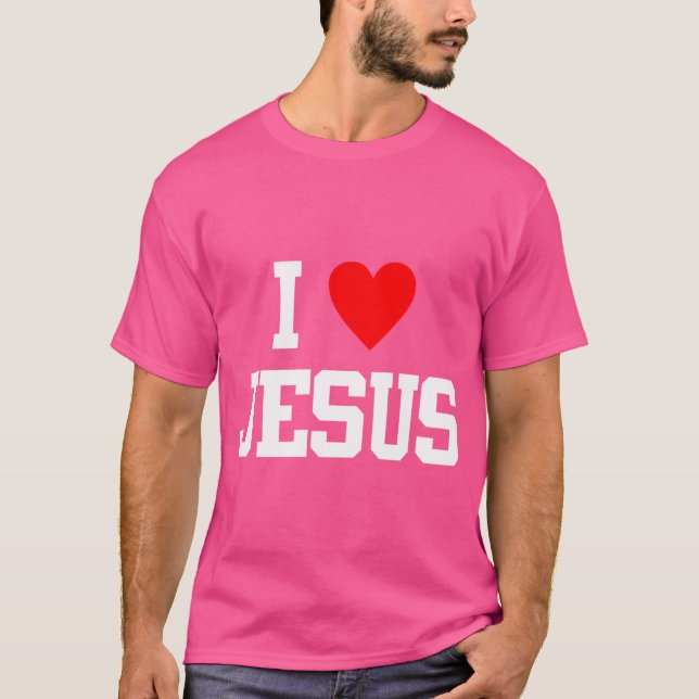 I Kärlek Jesus Kristus och s T Shirt (Framsida)