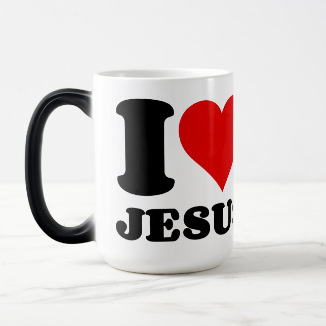 I KÄRLEK JESUS MAGISK MUGG (Vänster)