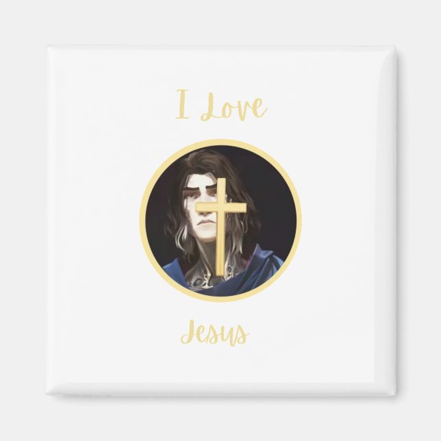 I Kärlek Jesus Magnet (Framsidan)