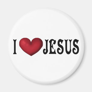 I Kärlek Jesus Magnet