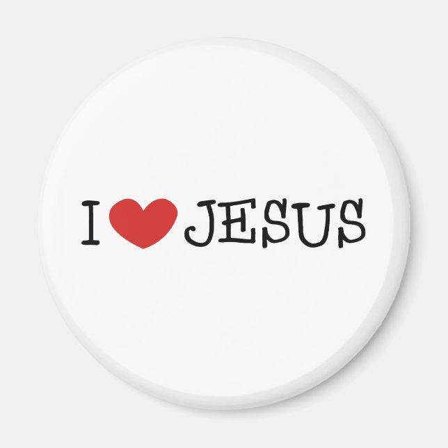 I Kärlek Jesus Magnet (Framsidan)