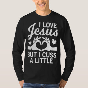 i kärlek jesus men jag är lite för religös Chri T Shirt