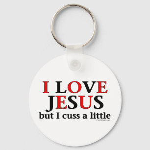 I Kärlek Jesus [men jag knullar lite] Humor Nyckelring