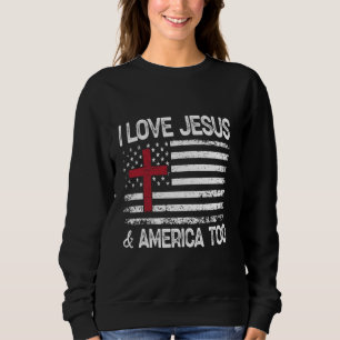 I Kärlek Jesus och Amerika Manar USA 1 T Shirt