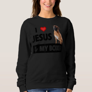 I Kärlek Jesus och min Boxer Hund Mamma Pappa Pet T Shirt