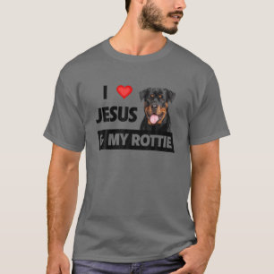 I Kärlek Jesus och min roterande Hund Mamma-husför T Shirt