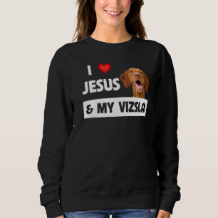I Kärlek Jesus och min Vizsla Hund Mamma Pappa Chr T Shirt
