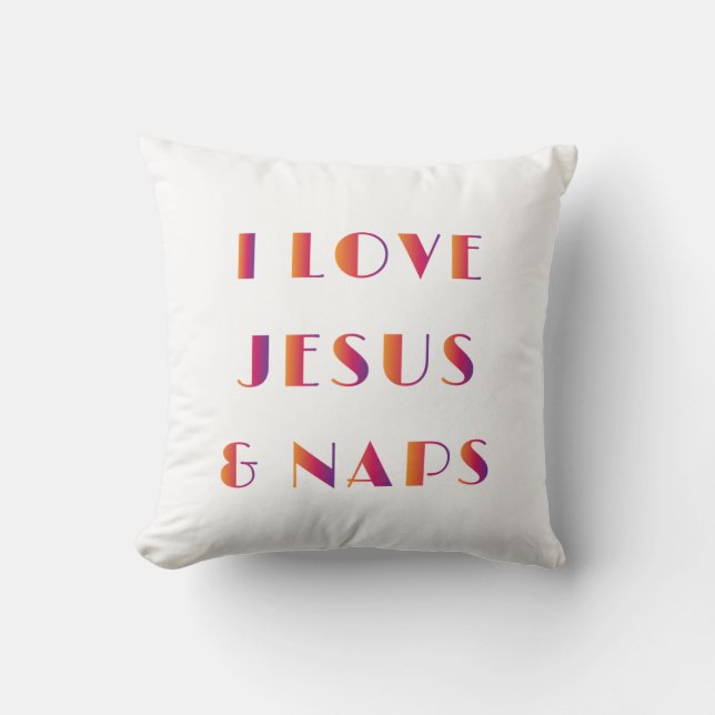 I kärlek Jesus och Naps Kudde (Framsida)