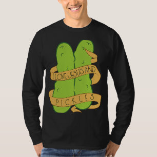 I Kärlek Jesus och Pickles Believer Pickle Fläkt T Shirt