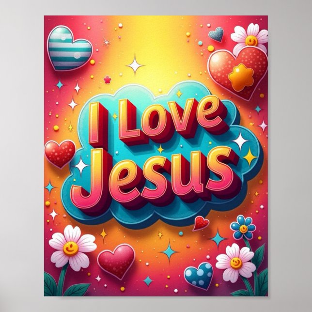 I kärlek Jesus Poster (Framsidan)
