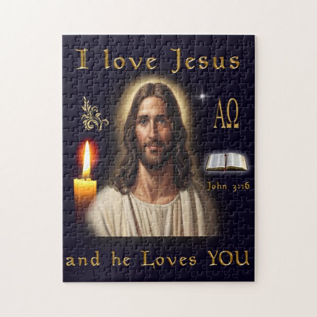 I kärlek Jesus Pussel (Vertikal)