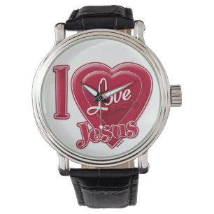 I Kärlek Jesus Red Heart Armbandsur