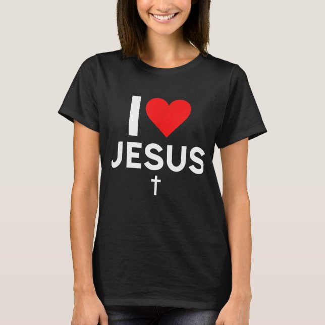 I Kärlek Jesus T Shirt (Framsida)