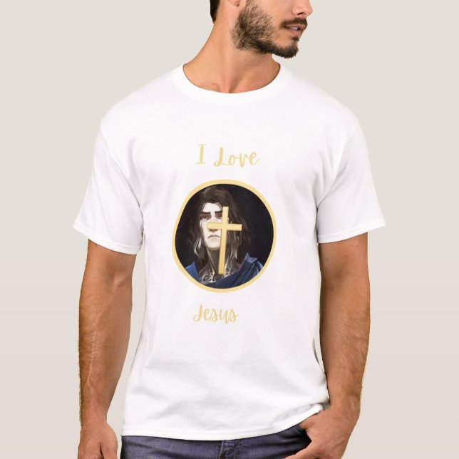 I Kärlek Jesus T Shirt (Framsida)