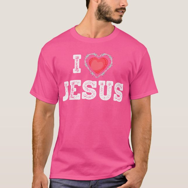 I Kärlek Jesus T Shirt (Framsida)