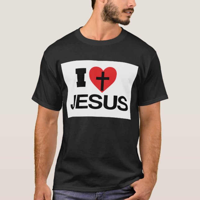 I Kärlek Jesus T-Shirt (Framsida)