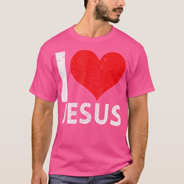 I Kärlek Jesus T Shirt (Framsida)