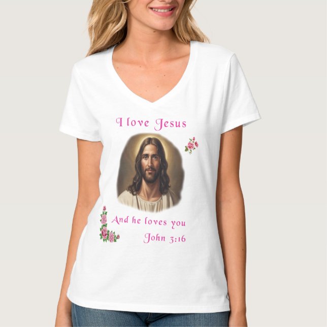 I kärlek Jesus T Shirt (Framsida)