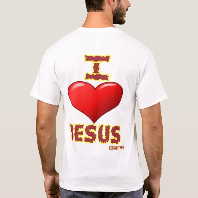 I kärlek Jesus T Shirt (Baksida)