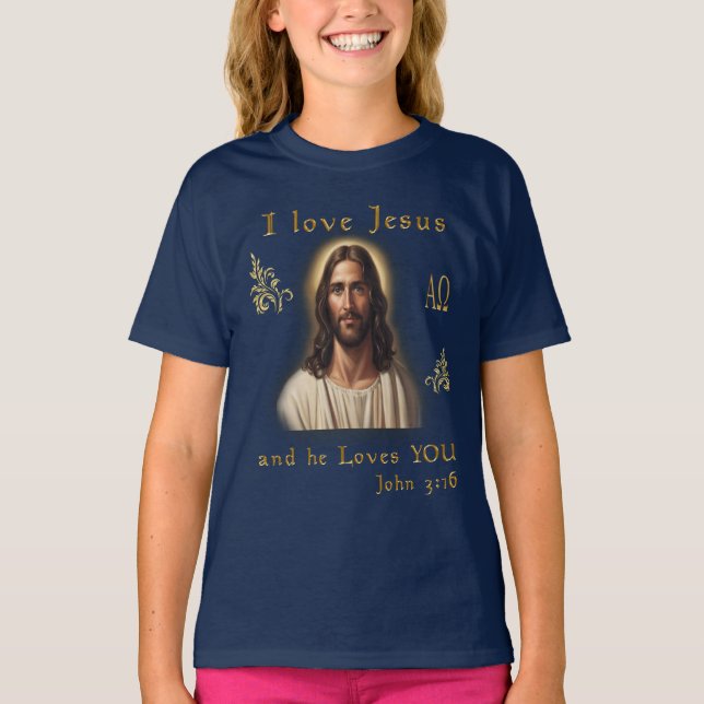 I kärlek Jesus T Shirt (Framsida)