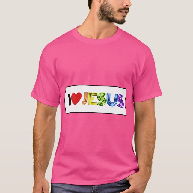 I Kärlek Jesus T Shirt (Framsida)