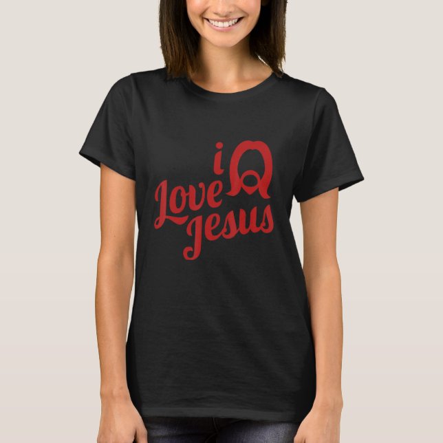 I Kärlek Jesus T Shirt (Framsida)