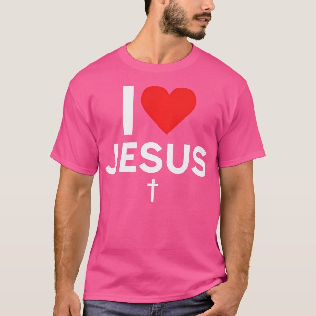 I Kärlek Jesus T Shirt (Framsida)