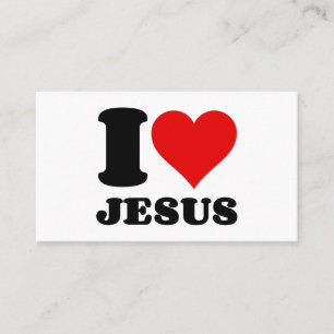 i kärlek jesus visitkort