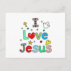 I Kärlek Jesus Vykort