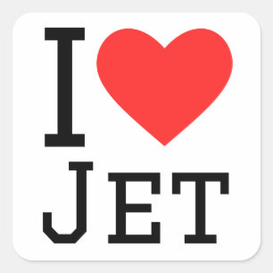 I KÄRLEK JET FYRKANTIGT KLISTERMÄRKE