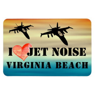 I Kärlek Jet Noise Virginia Beach Magnet