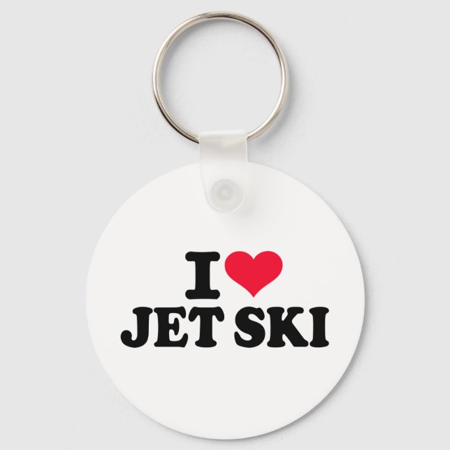 I kärlek Jet ski Nyckelring (Framsida)